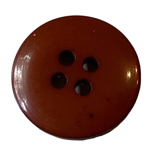 Four Center Hole Buttons Brown Round Plastic Raised Lip Lot of 8 Coat Vest Shirt - Picture 4 of 10
